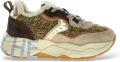 Voile Blanche Leren sneakers Club105 Fur - Beige