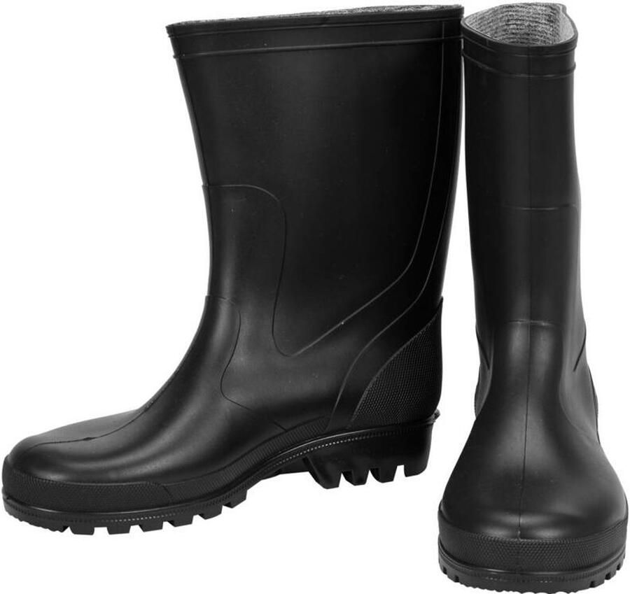 Vorel Regenlaarzen PVC Waterdichte Korte Werklaarzen Antislip Tuinlaarzen voor & Schoonmaakvriendelijke Rubberen Laarzen voor Tuin Volkstuin & Huishouden