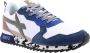W6Yz Suede and technical fabric sneakers Breeze-M. Blue Heren - Thumbnail 1