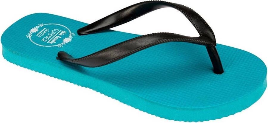 Waimea Teenslippers Junior Print Blauw Aqua Zwart - Foto 1