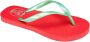 Waimea Teenslippers Junior Print Fuchsia Groen - Thumbnail 1