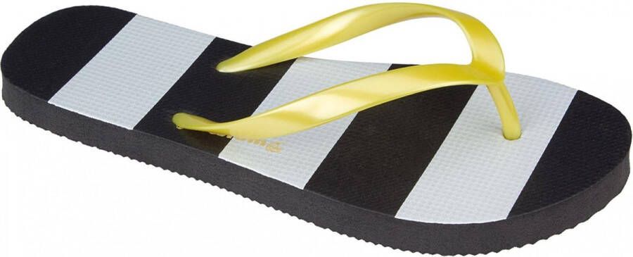 Waimea Teenslippers Waikiki Beach Zwart wit