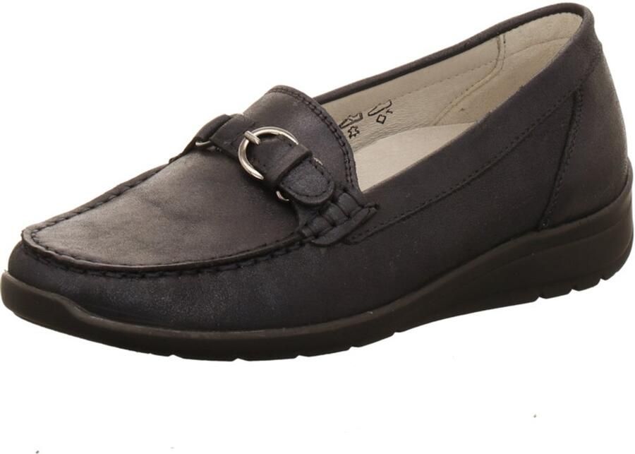 Waldläufer 331504 Hinata H-Weite notte dames instappers blauw