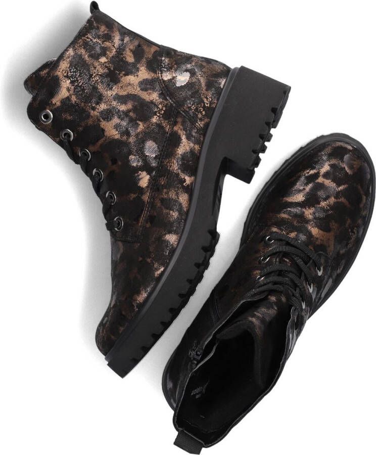 Wäldlaufer Waldlaufer Enkellaarsjes Dames Laarzen Damesschoenen Leer Leopardprint 716801 Leopard - Foto 2