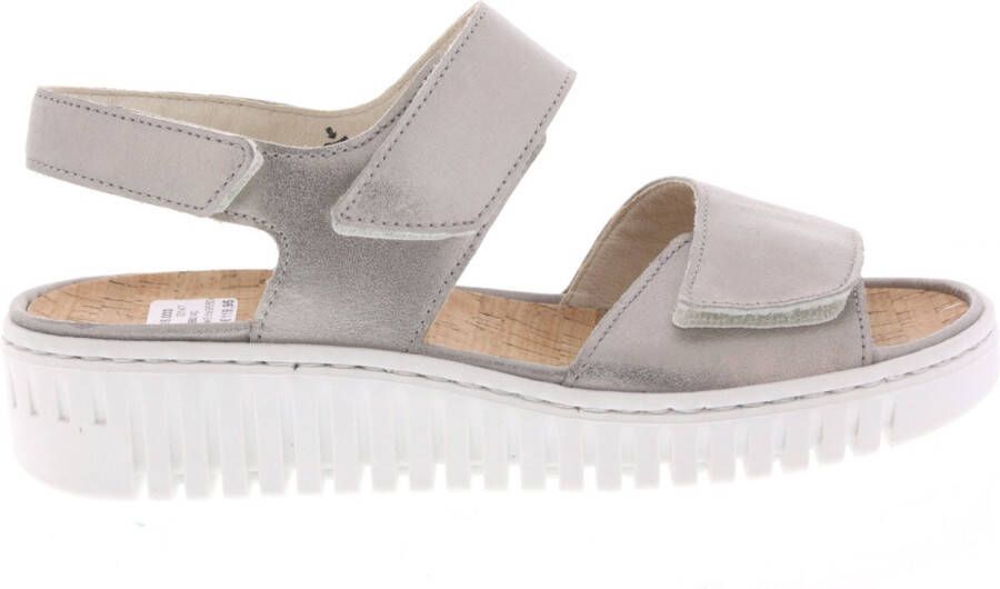 WALDLAUFER Waldläufer Sandalen Dames 955001 Met Maat: 42 Materiaal: Leer Kleur: Zilver - Foto 2