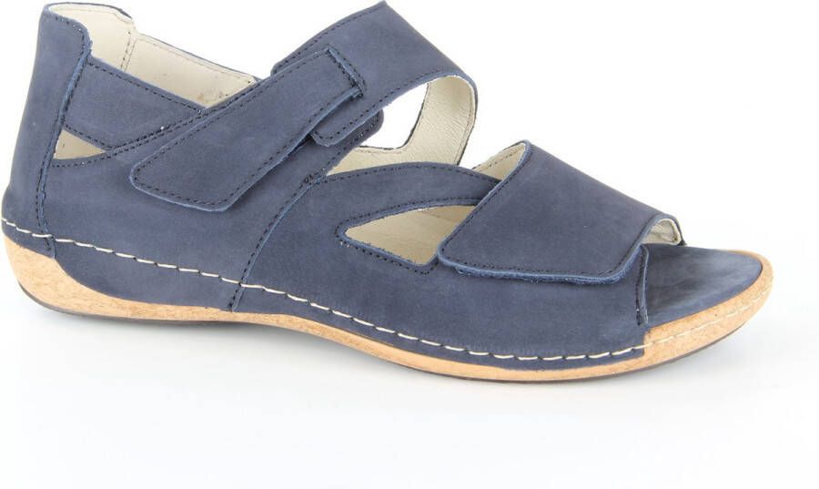 Wäldlaufer Waldlaufer 342025-H-Heliett~~~~~~~~~~~~~~ Sandalen met hakDames Sandalen Blauw