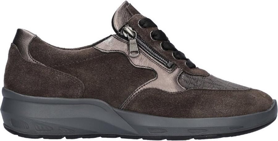 Waldläufer Bungeez Dames Veterschoen 831M01-500-971 Grijs Combi Wijdte M (41)