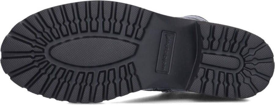 Waldläufer Croco Lak H Booty Enkellaarsjes Enkelboots met rits Dames Zwart
