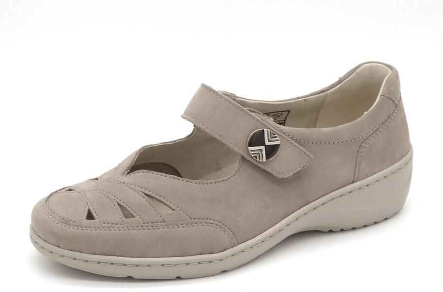 Waldläufer Dames Bandschoen 607309-191-094 Beige Wijdte K (40.5)