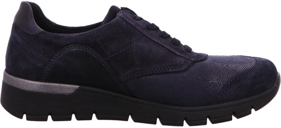 Waldläufer Dames Comfort veterschoenen blauw