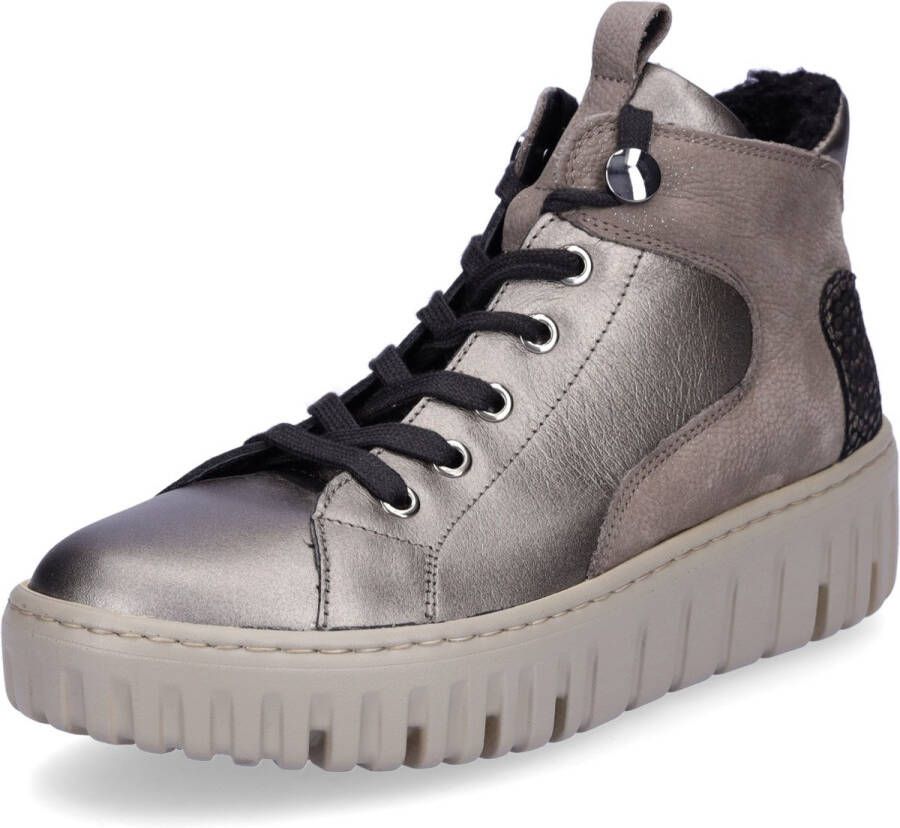 Waldläufer dames enkellaars Livia taupe metallic