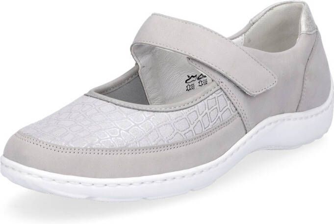 Waldläufer dames klittenband slip-on schoen grijs