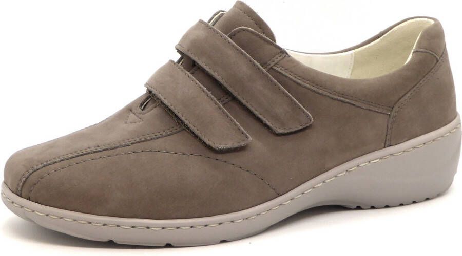 Waldläufer Dames Klittenbandschoen 607302-191-088 Grijs Wijdte K (40.5)