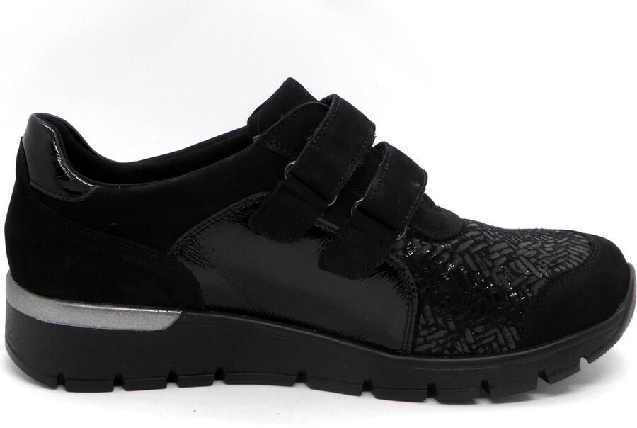 Waldläufer Dames Klittenbandschoen 626K31-300-001 Zwart Wijdte K - Foto 2