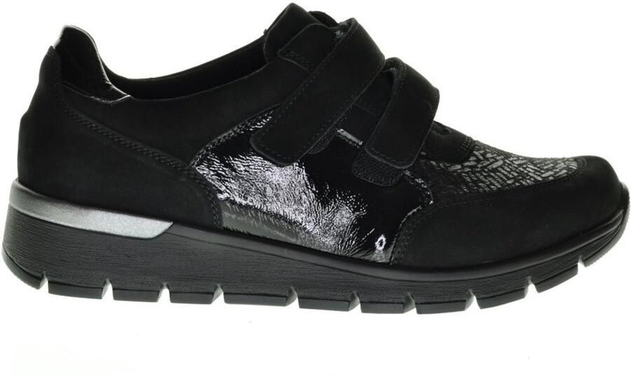 Waldläufer Dames Klittenbandschoen 626K31 300 001 Zwart Wijdte K - Foto 2