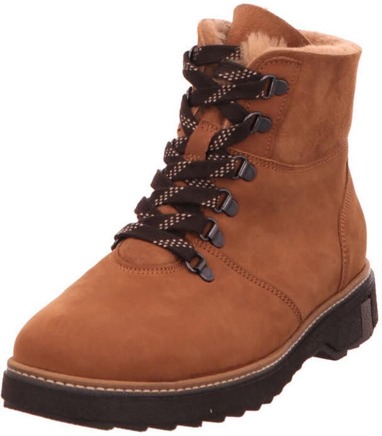 WALDLÄUFER Boots 'Winterstiefel Damen 732804 300 141 Nubukleder in braun' bruin