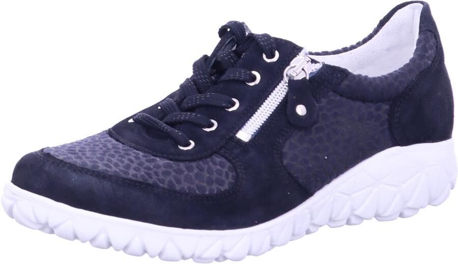Waldläufer Dames Lage sneakers blauw