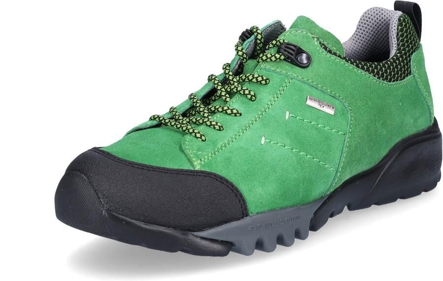 Waldläufer dames leren veterschoen Amiata groen