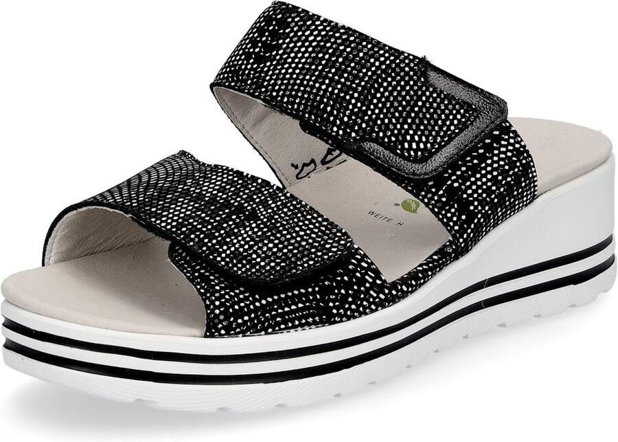 Waldläufer dames muiltje Michelle zwart wit