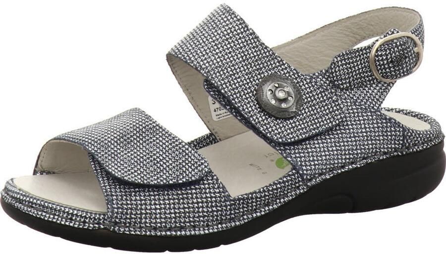 WALDLÄUFER Sandaal 'Sandale Damen 210004 191 001 Echtleder in schwarz' zwart