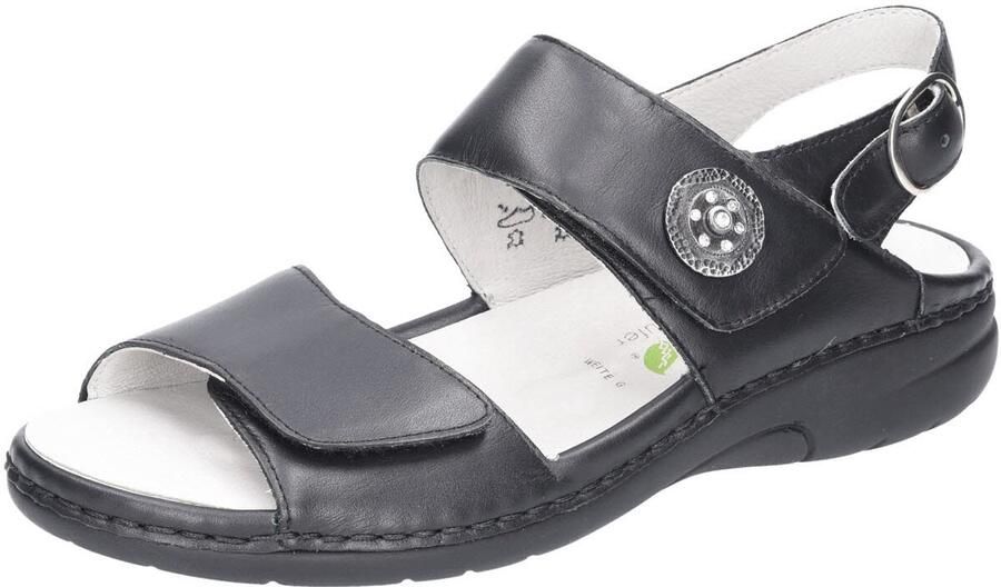 WALDLÄUFER Sandaal 'Sandale Damen 210004 191 001 Echtleder in schwarz' zwart