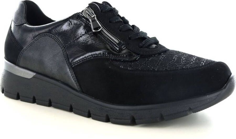 Wäldlaufer Waldläufer OrthoTritt Dames Sneaker 626K02-413-001 Zwart Wijdte K (36.5)