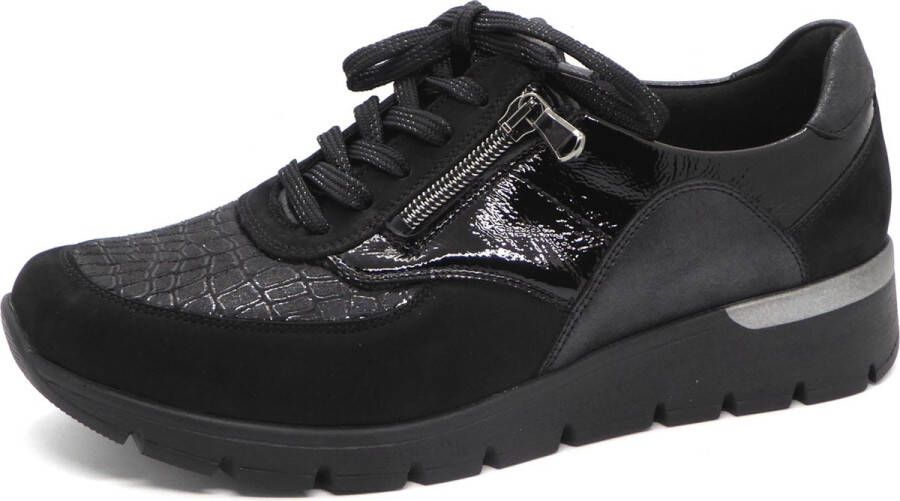 Waldläufer Orthotritt Dames Sneaker 626K02-413-001 Zwart Wijdte K (36.5)