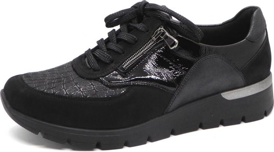 Wäldlaufer Waldläufer OrthoTritt Dames Sneaker 626K02-413-001 Zwart Wijdte K (36.5)