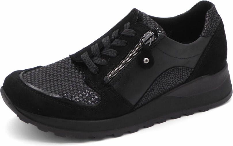 Waldläufer Dames Sneaker H64007-601-001 Zwart Wijdte H (41)