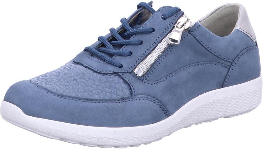 Waldläufer Casual veterschoenen in middelblauw