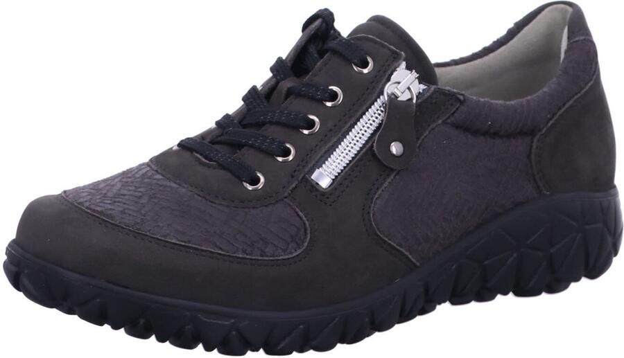 WALDLÄUFER Veterschoen 'Komfort Schnürschuh Damen H89001-242 Echtleder in grau' grijs - Foto 2
