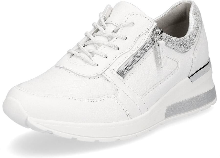 Waldläufer Sneakers met sleehak H-Clara veterschoenen lage schoen vrijetijdsschoen met metallic inzet