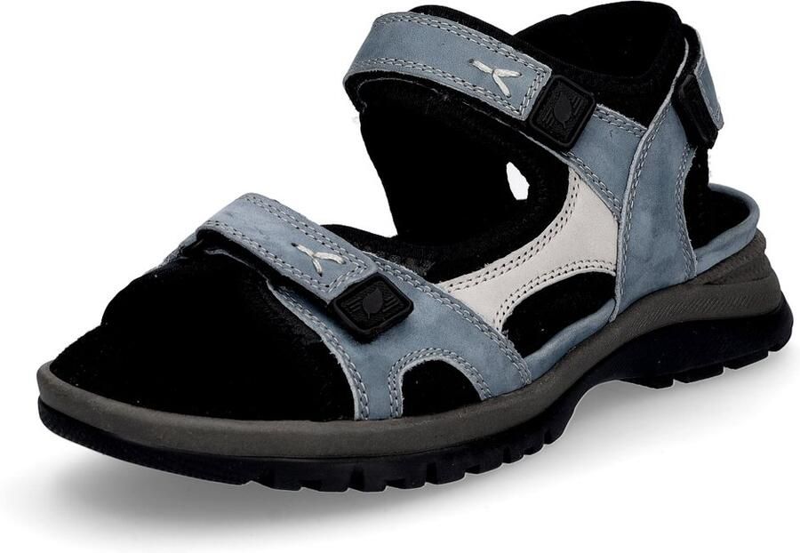 Waldläufer dames trekking sandaal Sora zwart blauw