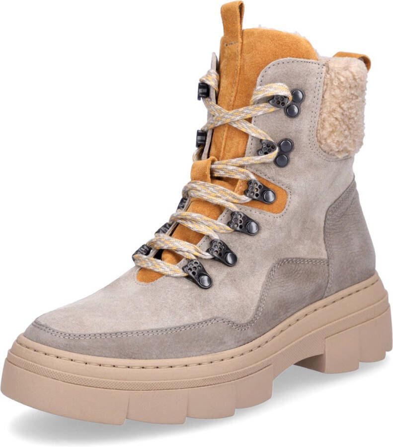 Waldläufer dames veterlaars Saiga beige oranje