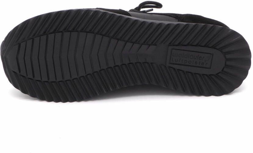 Waldläufer Dames Veterschoen 7520047-403-771 Zwart Combi Wijdte H