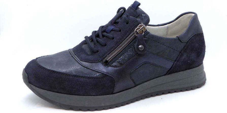 Waldläufer Dames Veterschoen 7520047-404-194 Donkerblauw Wijdte H (41)