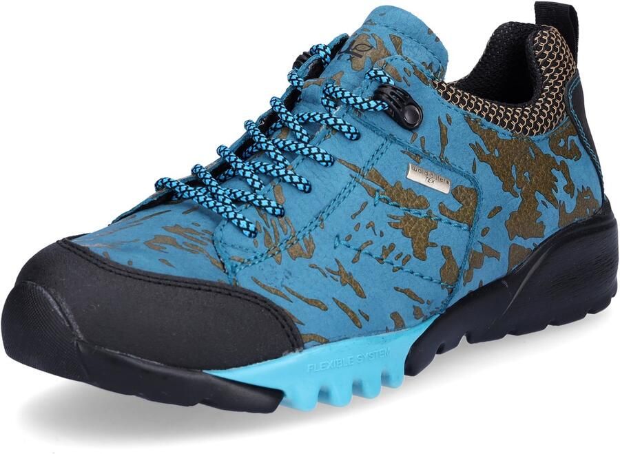 Waldläufer dames veterschoen Amiata turkoois