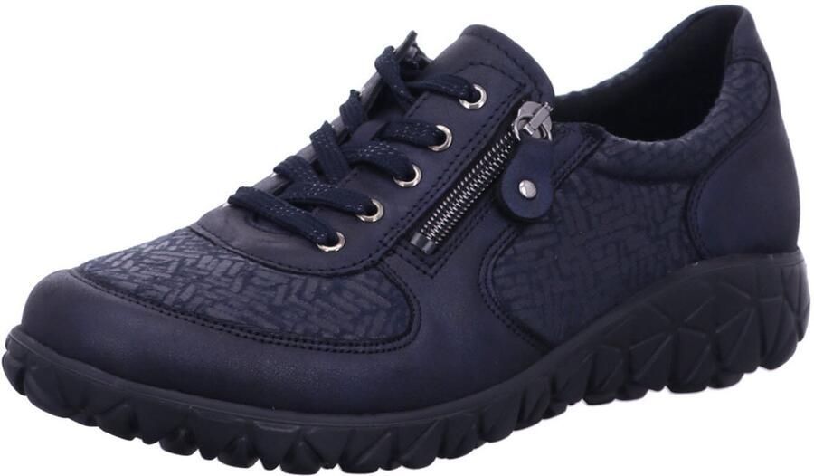 WALDLÄUFER Sneakers laag 'Ajala' beige marine saffier zwart