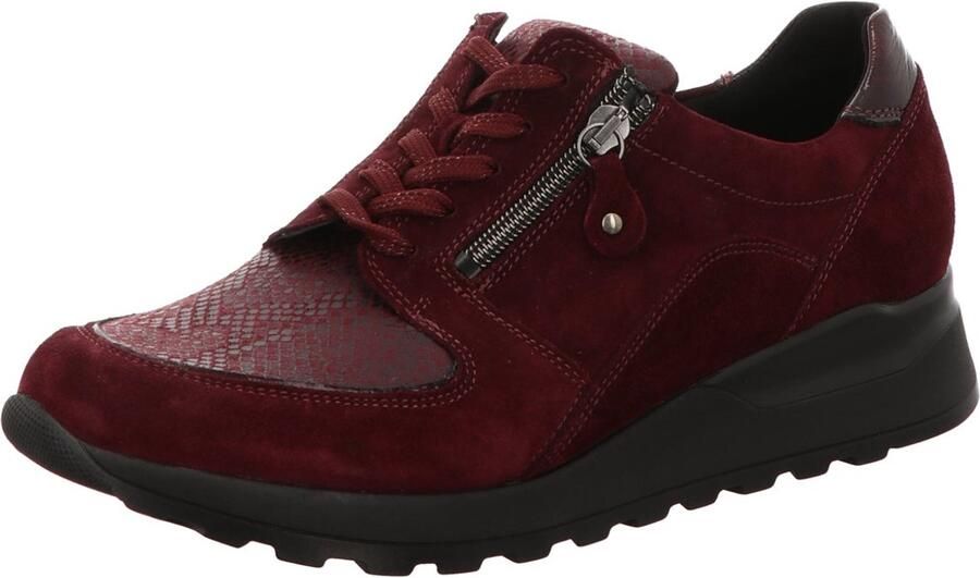 Waldläufer Damen Schnürschuh bequem Hiroko- Soft in rot