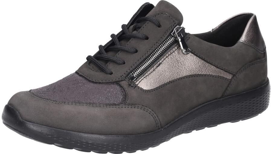 Waldläufer dames veterschoenen grijs