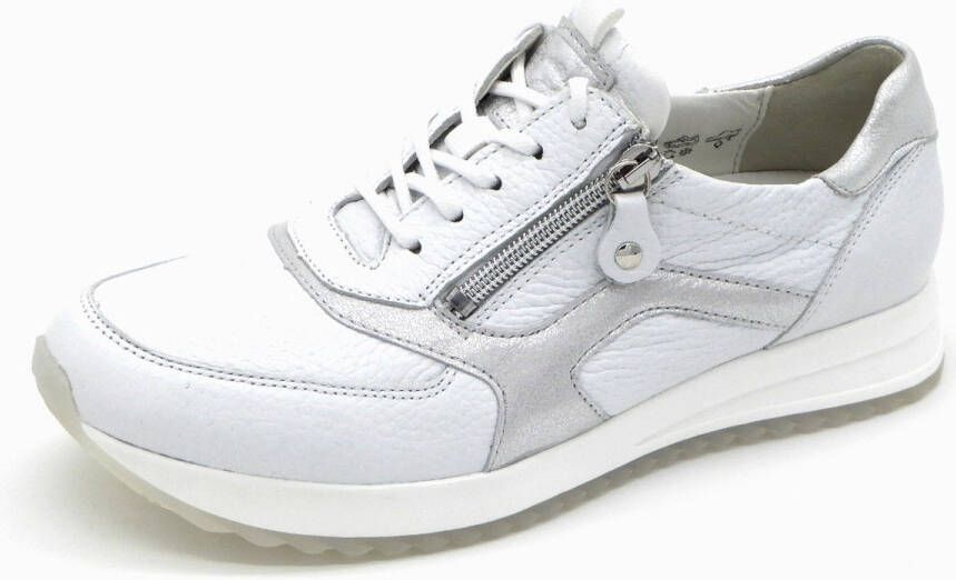 Wäldlaufer Waldläufer Dames Sneaker 752002-201-663 Wit zilver H-Vicky Wijdte H - Foto 4
