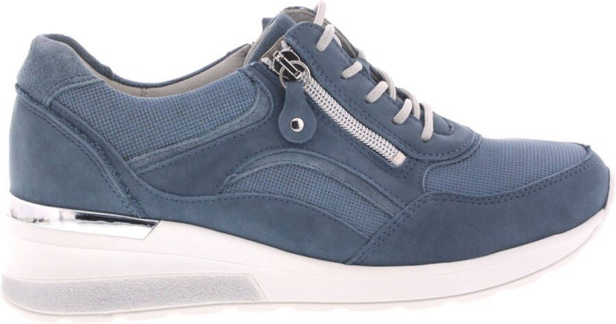 Wäldlaufer Waldlaufer 939011~H~Clara~~~~~~~~~~~~~~~~ Lage sneakersDames sneakers Blauw