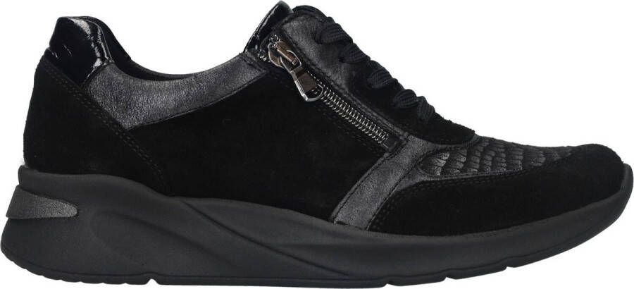 Waldläufer Orthotritt Dames Sneaker 715H02-400-001 Zwart Wijdte H (42.5)