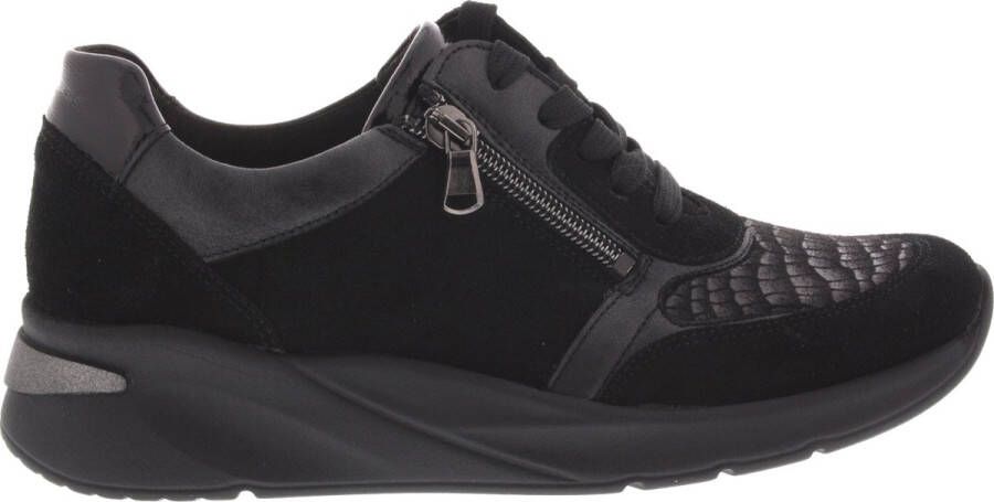 Wäldlaufer Waldläufer OrthoTritt Dames Sneaker 715H02-400-001 Zwart Wijdte H