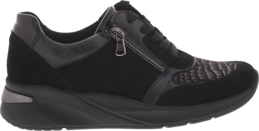 Wäldlaufer Waldläufer OrthoTritt Dames Sneaker 715H02-400-001 Zwart Wijdte H