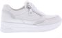 Waldläufer Comfortabele Arianna Sneaker met Rits en Veters White - Thumbnail 4