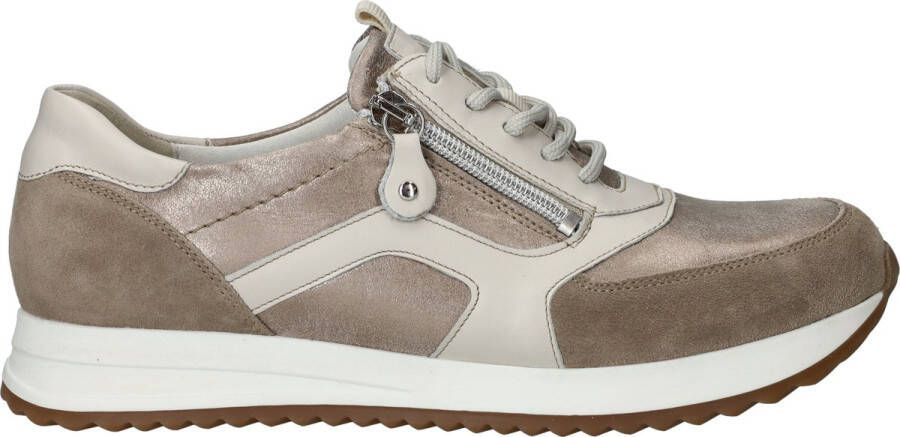 WALDLAUFER Waldläufer Lage Sneakers Dames Vicky Maat: 37 5 Materiaal: Suède Kleur: Beige
