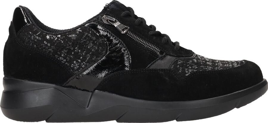WALDLAUFER Waldläufer Sneakers Dames Combi K Rits Sneaker Maat: 37 5 Materiaal: Leer Kleur: Zwart - Foto 4
