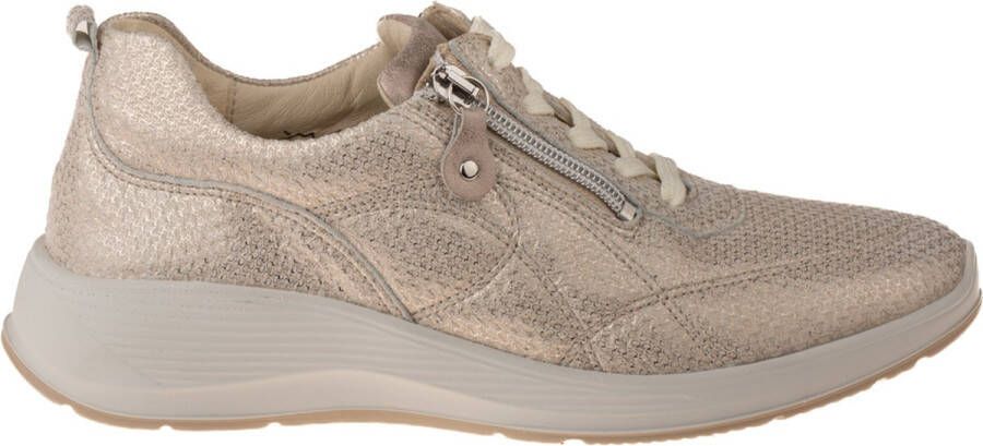 WALDLAUFER Waldläufer Lage Sneakers Dames Kalea Maat: 41 5 Materiaal: Leer Kleur: Goud