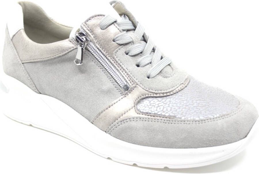 Waldläufer DILARA 715H02 401 201 Grijze sneaker met rits en stretch